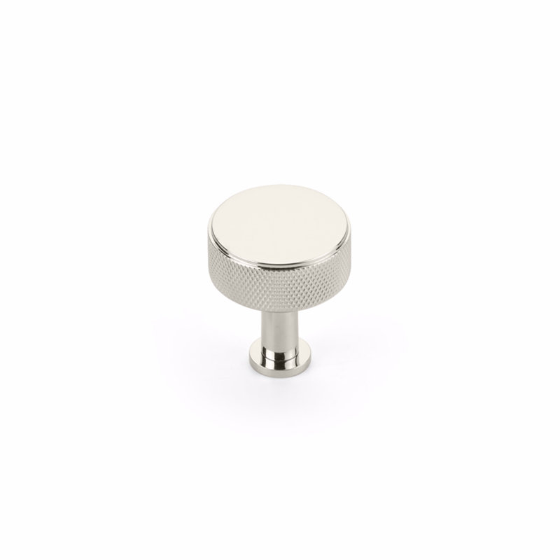 Round Knob, Polished Nickel