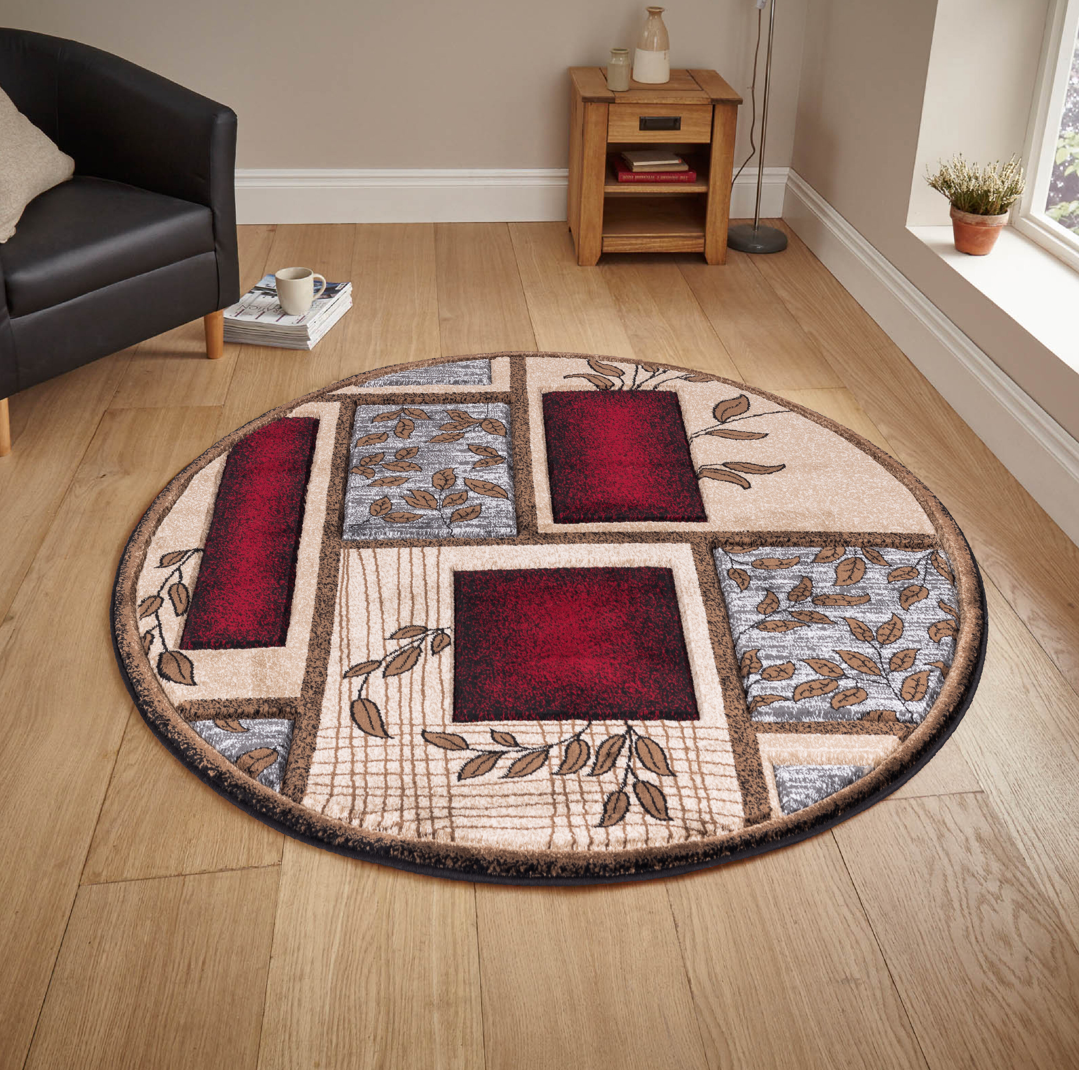 Bayou Breeze Shaver Performance Light Gray/Dark Brown Rug