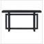 Console contemporaine avec plateau en bois, très longue table d'entrée