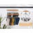 Hat Organizer with 10 Adjustable Stainless Steel Clips, Wooden Cap Storage for Closet-1372716755