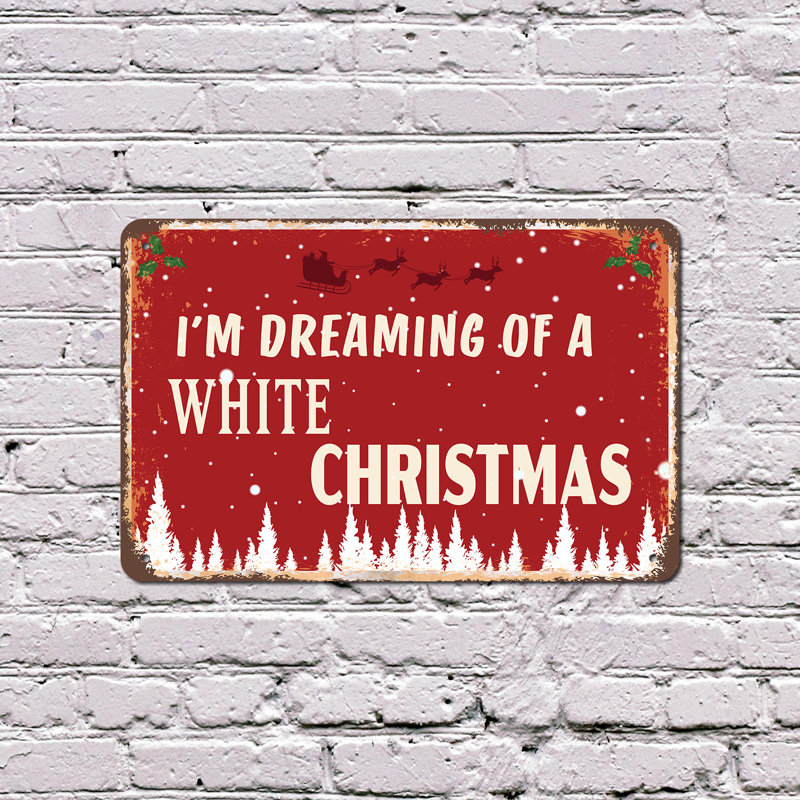 «I'm Dreaming A White Christmas» (paquet de 2) 7 po x 10 po
