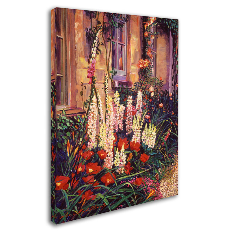 « english artisanat jardin », reproduction d’art sur toile tendue, H 32 po x l 24 po x P 2 po