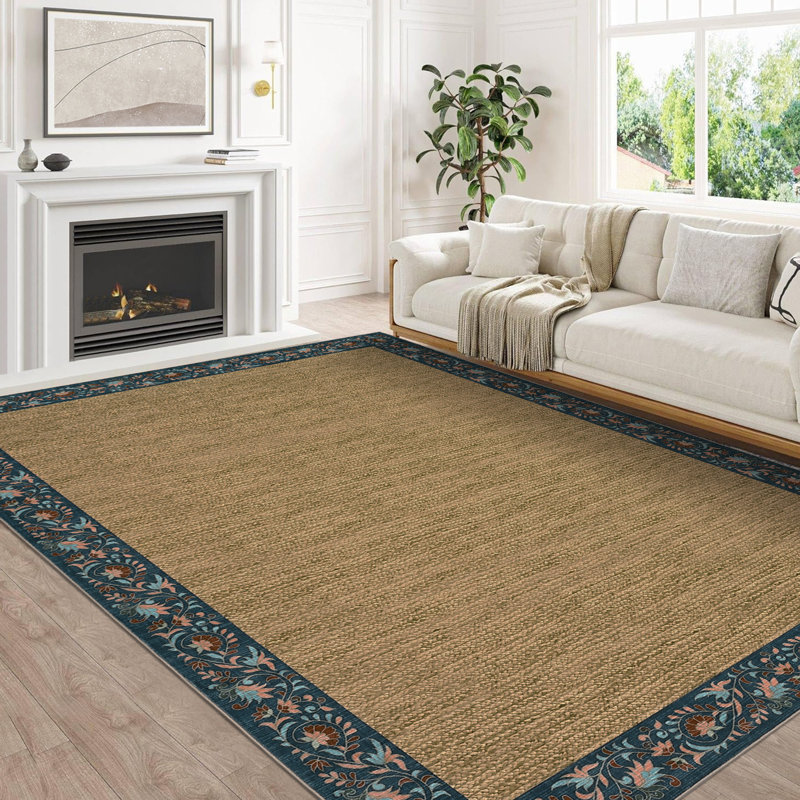 Washable Area Rug Modern Modern Area Rug Low Pile,Non-Slip Soft,Mark-Resistant,Collapsible Carpet for Living Room,Bedroom,Dining Light