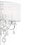 Lampe de table argentée 35 po