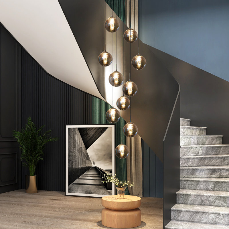 Amice 10 - Light Cluster Pendant, Grey
