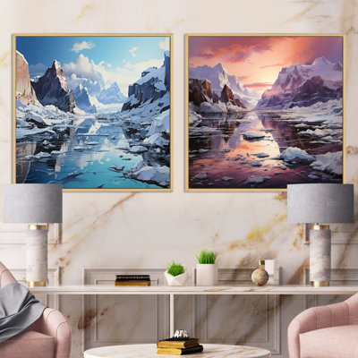 " Antartica Sublime Solitude Muted " 2 - Pieces