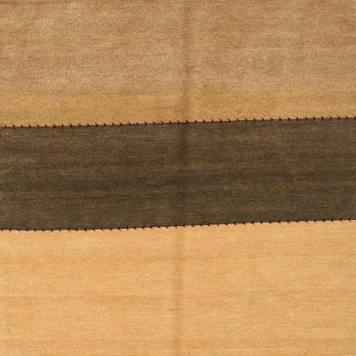 Tapis contemporain noir / beige