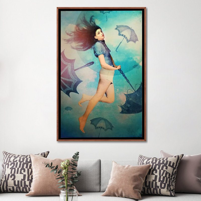 «Easy» par Catrin Welz-Stein - impression d'art graphique, H 60 po x l 40po x P 1,5 po, Pas de tapis