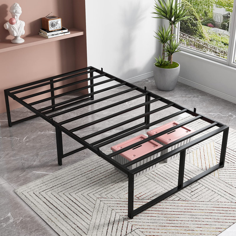 Twin Size Bed Frame,Metal Frame,3-In-1 Steel Support Bed Frame, Full