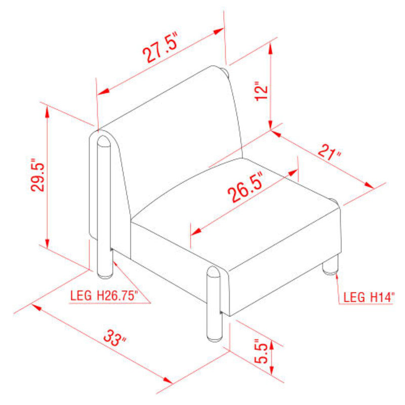 Fauteuil d'appoint moderne Fethiye