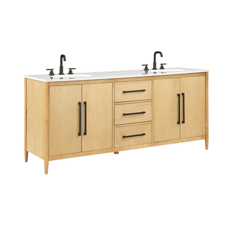 36 Inch Modern Bathroom Vanity with USB Charging, Two Doors and Three –  Home Elegance USA