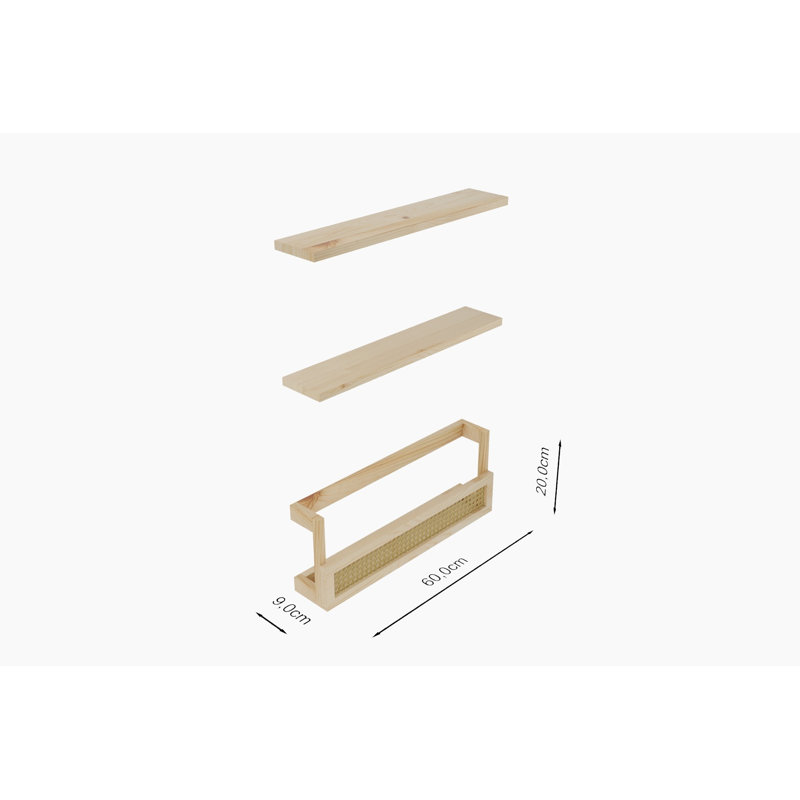Locelso Wood Floating Shelf