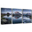 Paysage de nuit étoilée sur le lac Snow Mountain - ensemble de 3 impressions sur toile-133198039