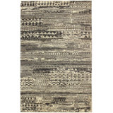 Gabbeh Wool Abstract Area Rug in Gray
