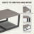 Naresa Rectangular Steel Outdoor Coffee Table , 47 " W 26 " D-444615774