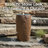 Cylinder Polystone LED Outdoor Bubble Fountain - Brown-263120785