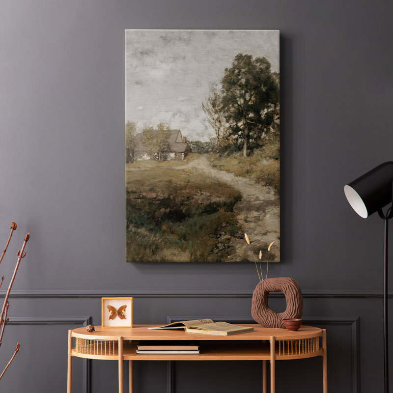 Paysage rétro CCxxxviii - galerie Cavas enveloppé, H 36 po x l 24 po