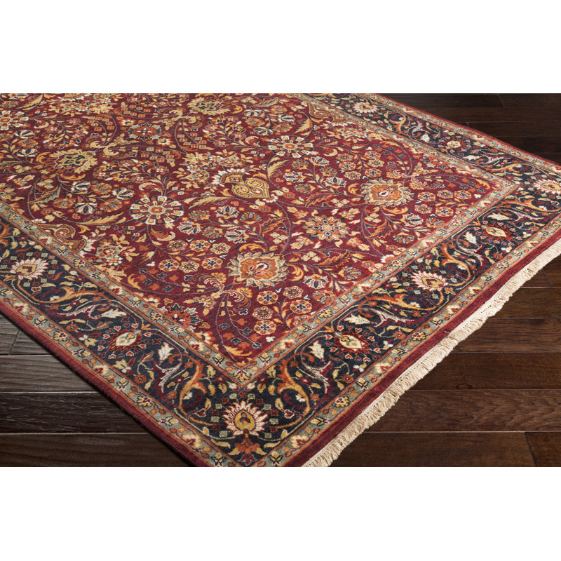 Taj Mahal Wool Oriental Area Rug, Rectangle 5'6" x 8'6"