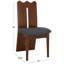 Chaise rembourrée en bois massif Kieran-610533846