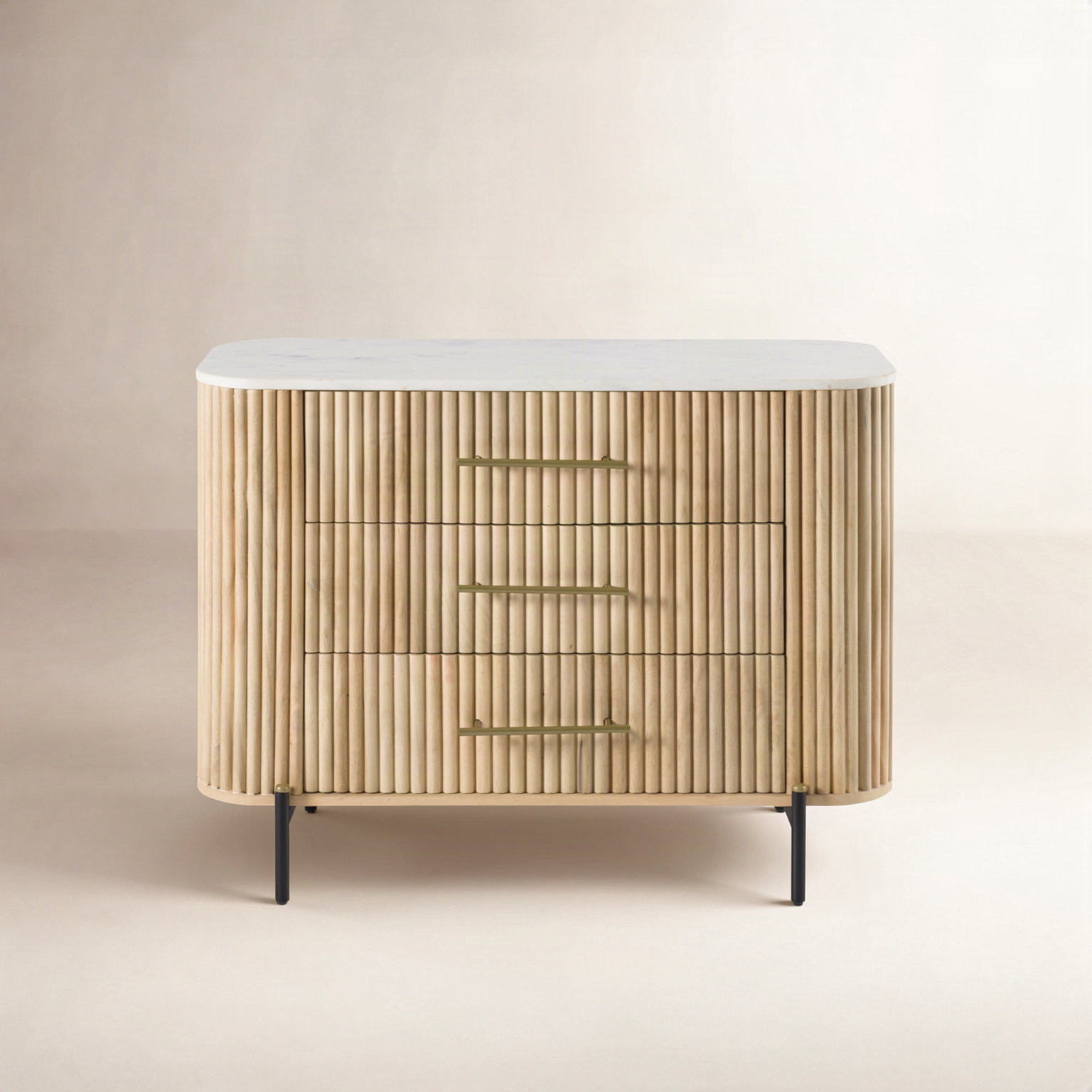 Carmela 36" Marble and Mango Dresser