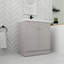 Meuble-lavabo autoportant avec porte à fermeture en douceur 30 po-111176931
