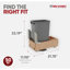 Poubelle coulissante simple Rev-A-Shelf -130551260