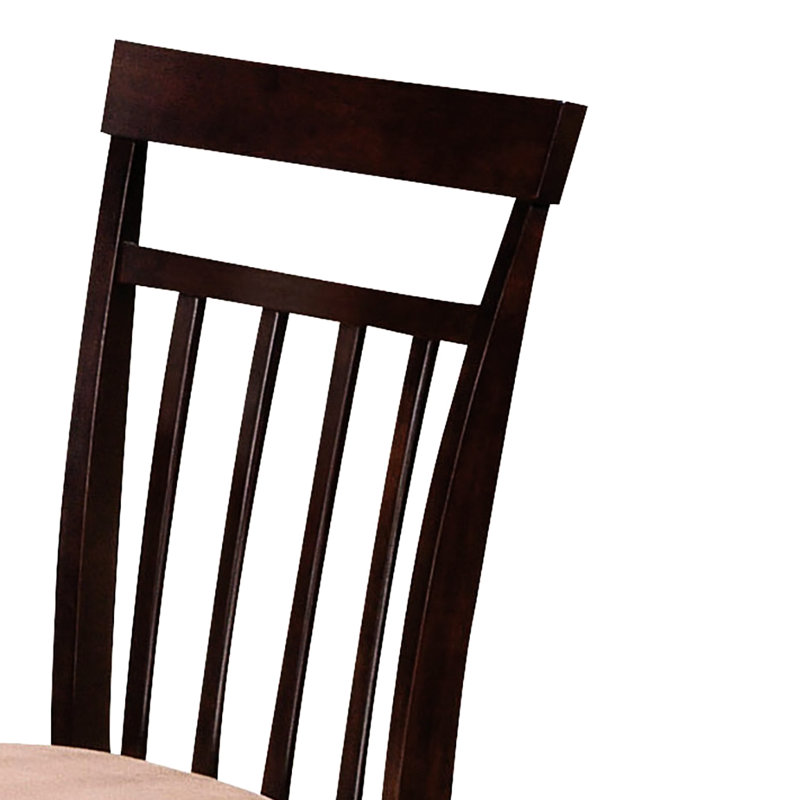 Espresso And Beige 5-Piece Dining Set