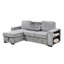 Canapé modulaire moderne en L avec fonction coulissante, canapé-lit convertible, méridienne de rangement, port USB et porte-gobelet pour le salon-588725080-588725081