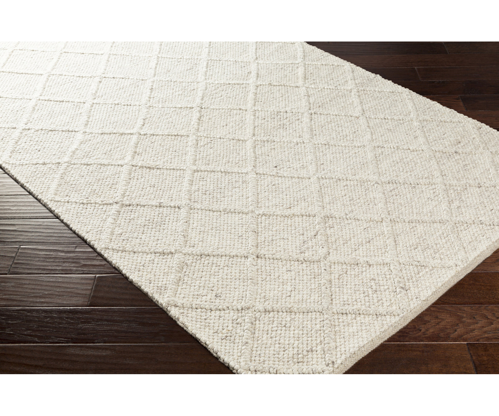 Gray Flatweave Geometric Rug, Rectangle 2' x 3'