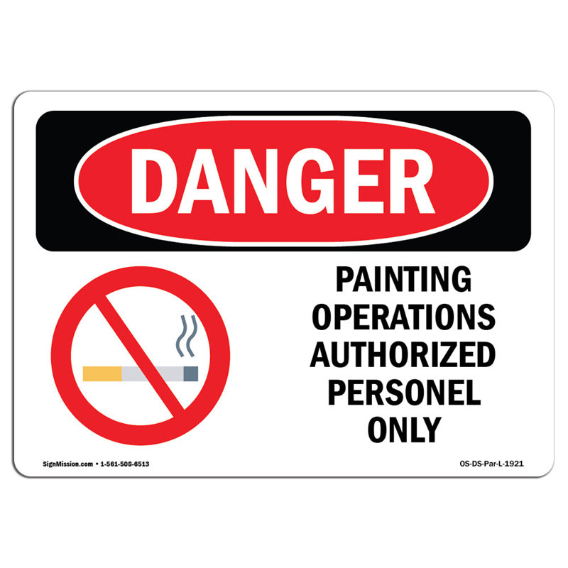 Peinture "Peinture dangereuse", H 18 po x l 24 po x P 0,1 po