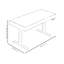 Walnut-coloured electric adjustable table-505056823