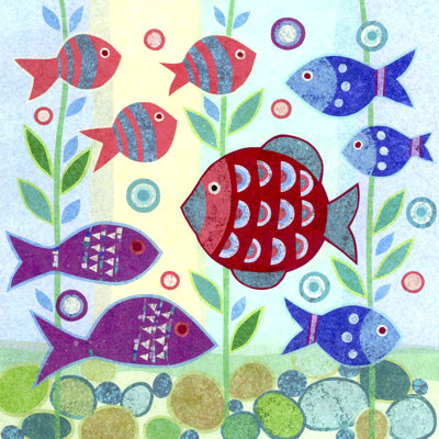 " Ocean Fish II " Painting Print