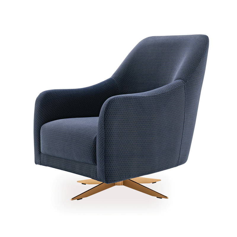 Upholstered Swivel Armchair