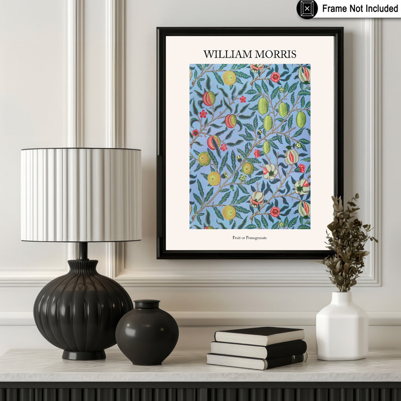 William Morris - fruit ou grenade, 11"H x 14"W, Poster, Unframed