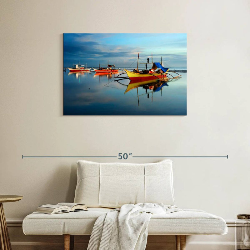 Senne Filipino Fishing Boats, 24" H x 36" W