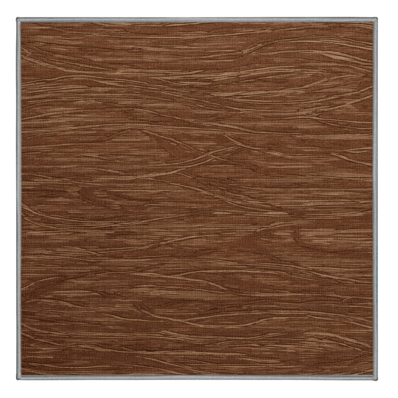 Machine Washable Abstract Brown Area Rug, Square 3'