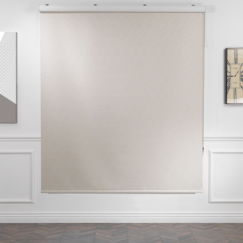 Store à enroulement obscurcissant en marbre Cordloop, Beige, L 60,75 po x L 72 po