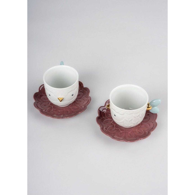 Kawki Set Of 2 Cups And Saucers