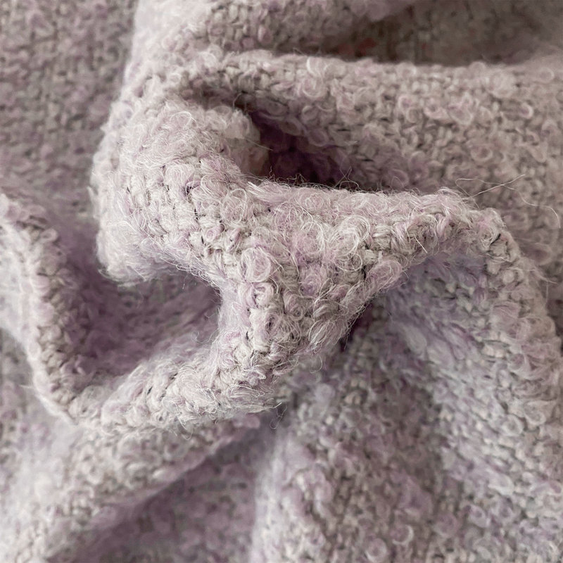 Boucle Marl Fabric, Amethyst