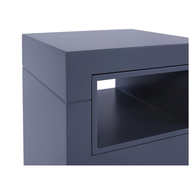 Becton Side Table, Matt Graphite Grey / Graphite