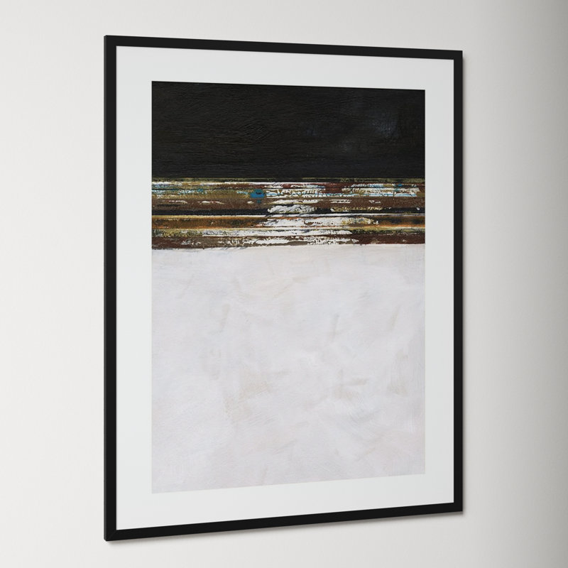 A Sense Of Space III by Jodi Fuchs, 42.12" H x 33.12" W x 0.88" D, Black Framed Paper