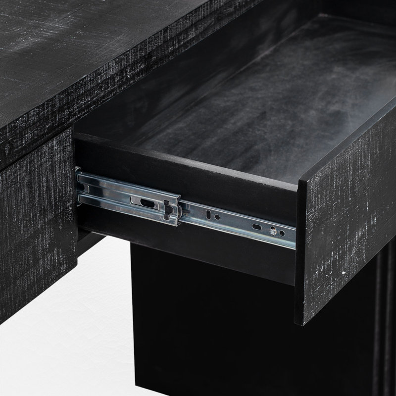 Console 59,03 po, Noir antique