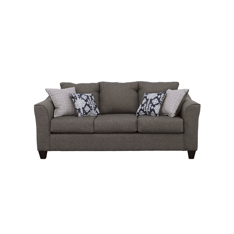 Canapé avec coussin gris anthracite Ralston