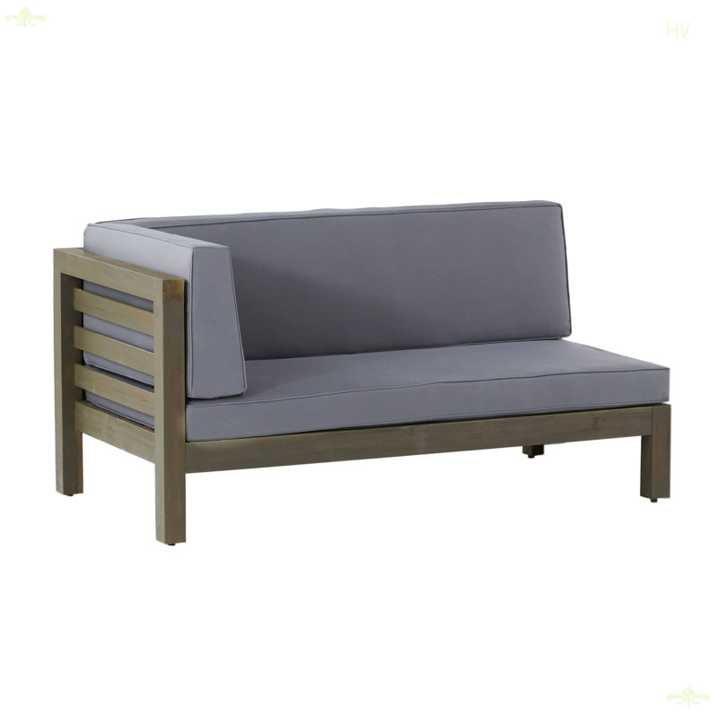 Banc de coin gauche et table basse