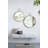 Modern 22" X 28" Circle Wall Mirror, Accent Mirror