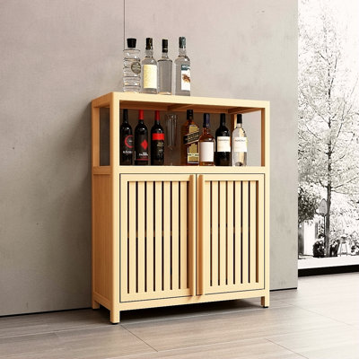 Meuble de rangement grande capacité en bambou