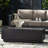 Rectangular Iron Fire Pit, 50,000 , Dark Grey, Cool Outdoor Ornament, No Assembly 40" Fireplace, Rectangular, Chic Design,