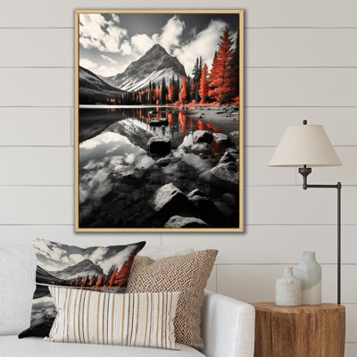 Aubreella Canada, beau paysage noir I - impression