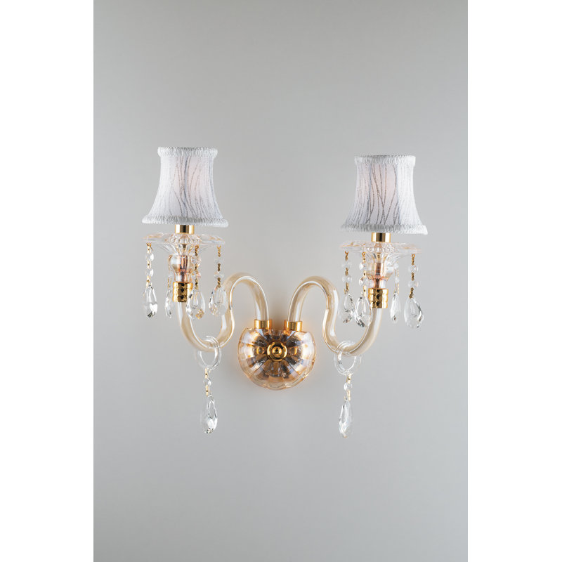 Rocco Glass Armed Sconce