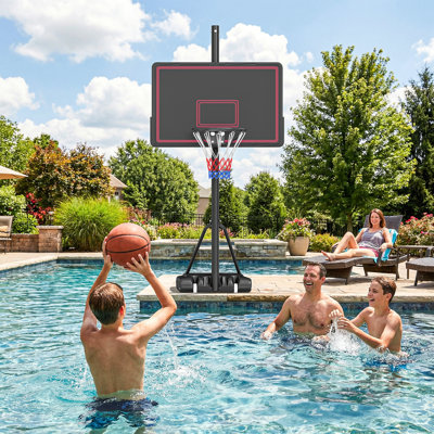 Portable Basketball Hoop, 4.4-10ft Adjustable Height